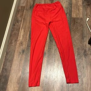 Lularoe super soft red leggings